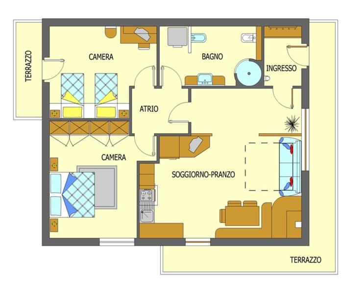 瓦尔迪佐多Casa Piva Dolomiti别墅 外观 照片